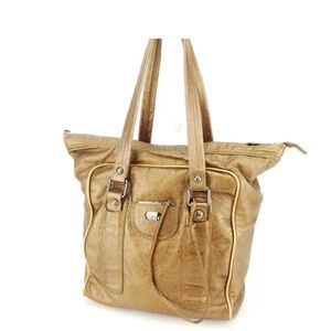 See By Chloe Metallic Gold Tote